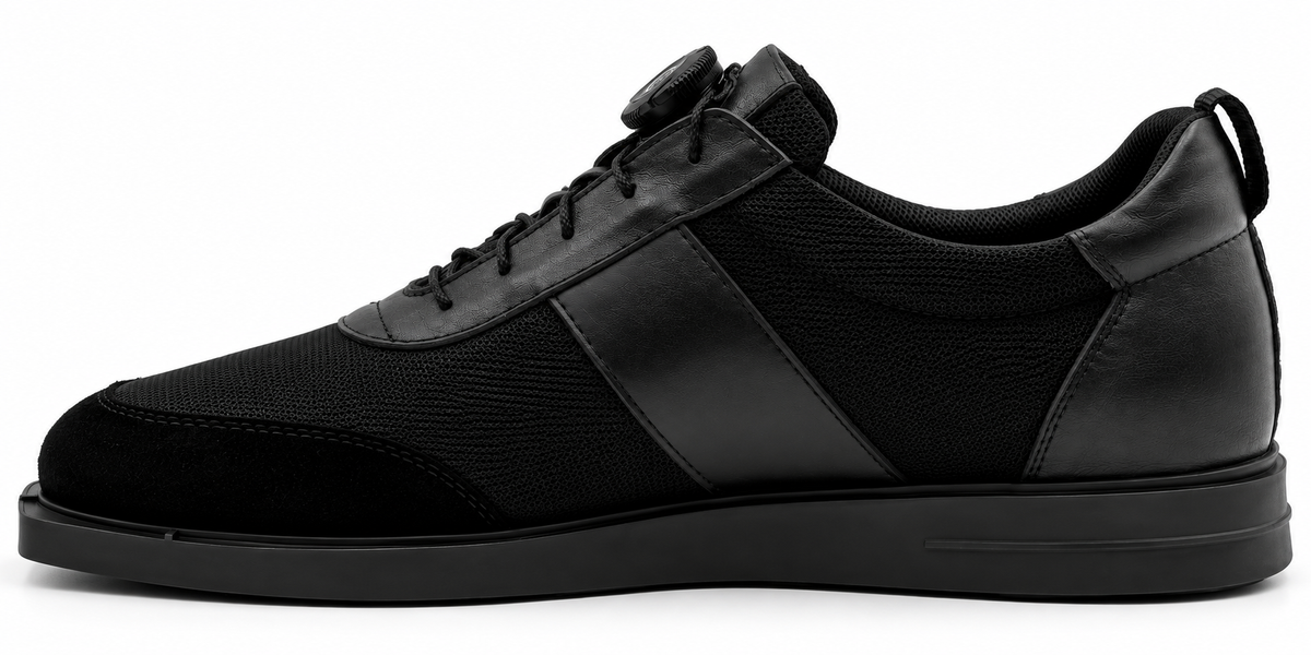Dartschuh Textil schwarz