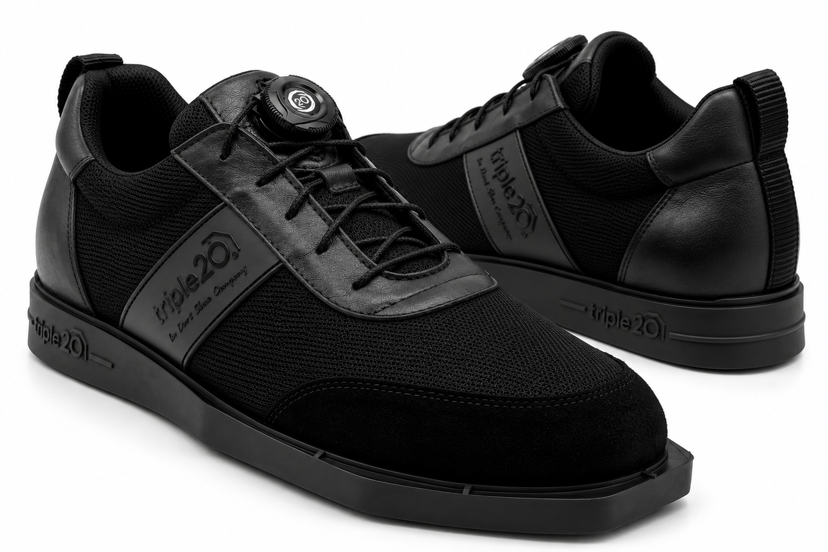 Dartschuh Textil schwarz