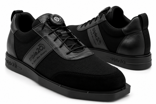 Dartschuh Textil schwarz